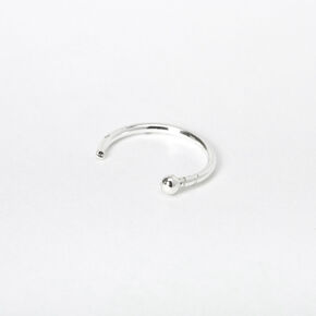 22G Sterling Silver Open Nose Ring,