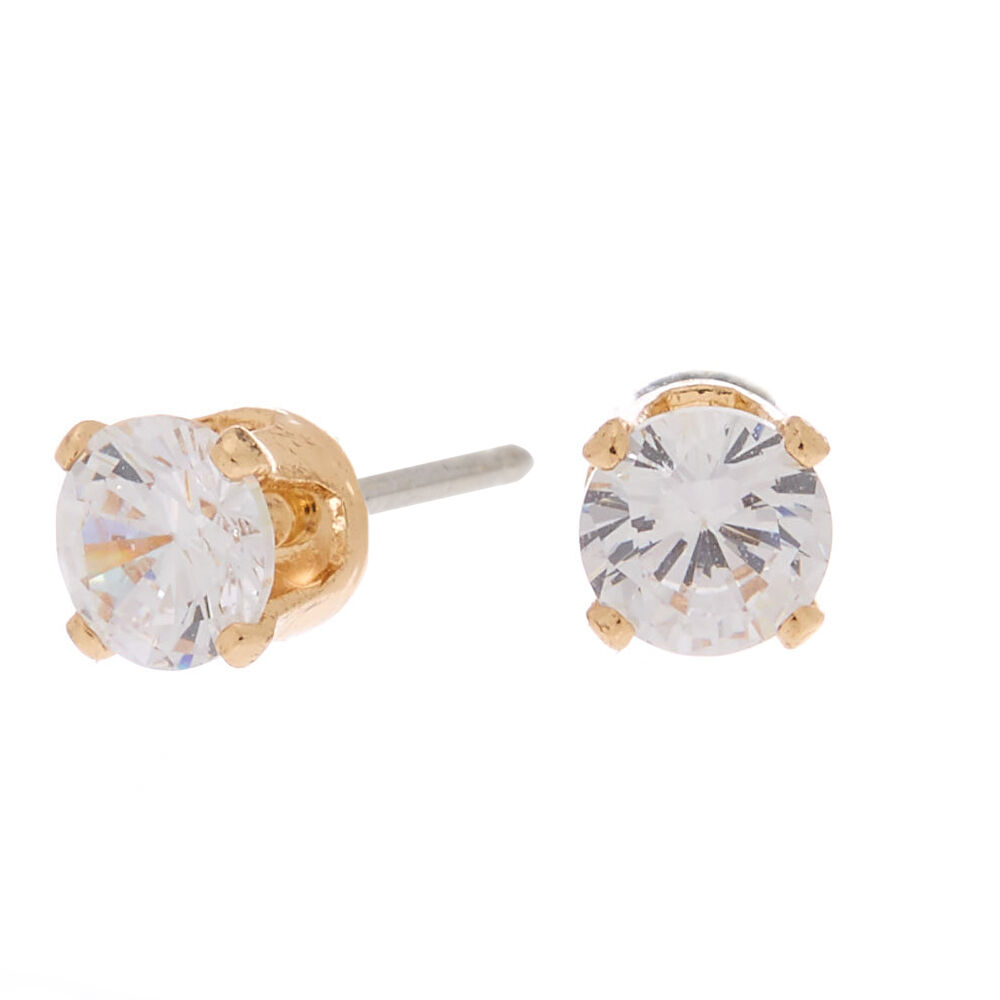 18ct Gold Plated Daisy Stud Earrings  Claires