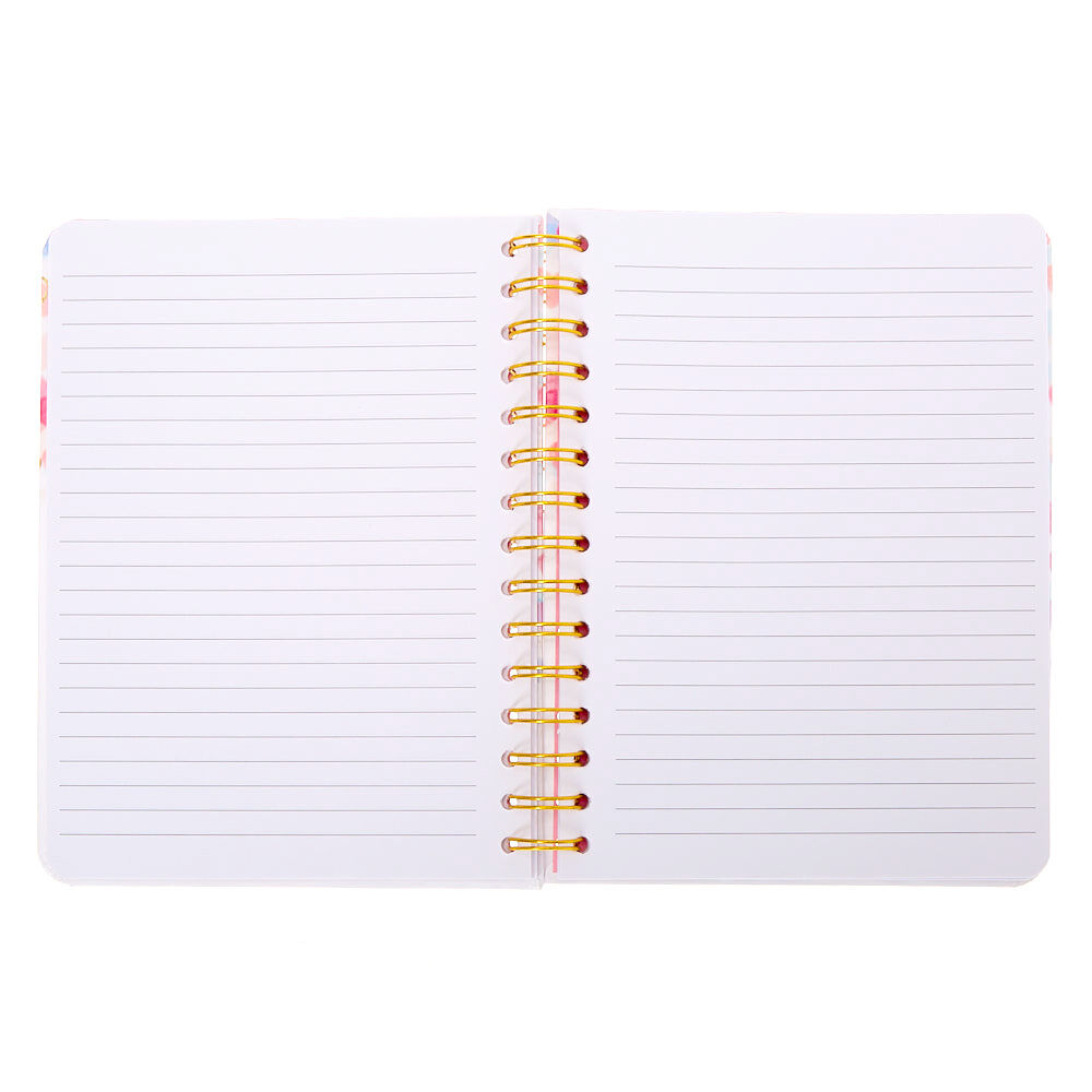 Eiffel Tower Hearts Notebook - White,