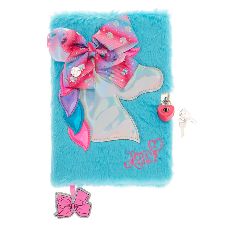 Jojo Siwa Unicorn Bow Lock Diary Turquoise Claire S
