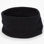 Black Flat Ribbed Headwrap,