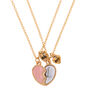 Best Friends Broken Heart Pendant Necklaces - Pink, 2 Pack,