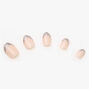 French Manicure with Glitter Tips Stiletto Press On Faux Nail Set - 24 Pack,