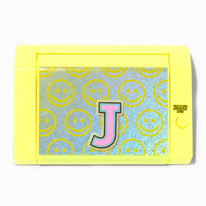 Varsity Initial Yellow Mechanical Lip Gloss Set - J,