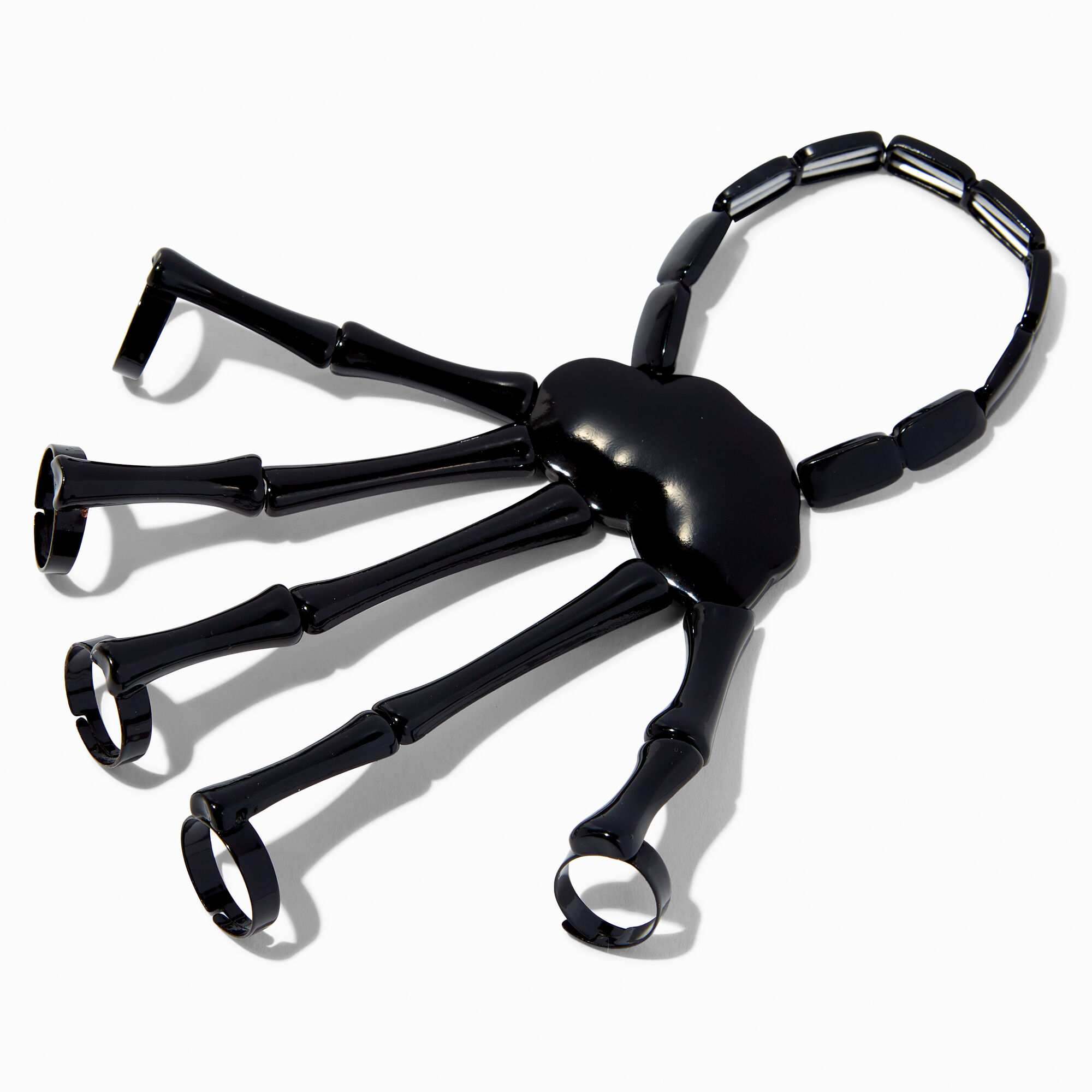 Skeleton hand bracelet black sale