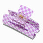 Lilac Checkered Medium Hair Claw,