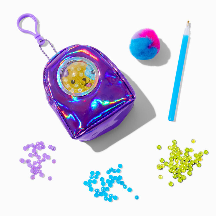 Creativity for Kids Bubble Gems Mini Backpack Keychain Craft Kit - Styles May Vary,