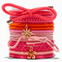 Coral Beachfront Hair Ties - 12 Pack,