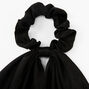 Small Hair Scrunchie Scarf - Black,