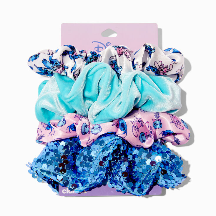 Disney Stitch Claire&#39;s Exclusive BFF Hair Scrunchies - 4 Pack,