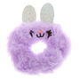 Medium Bella the Bunny Faux Fur Hair Scrunchie - Purple,