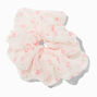 Giant Light Pink Satin Hair Scrunchie,