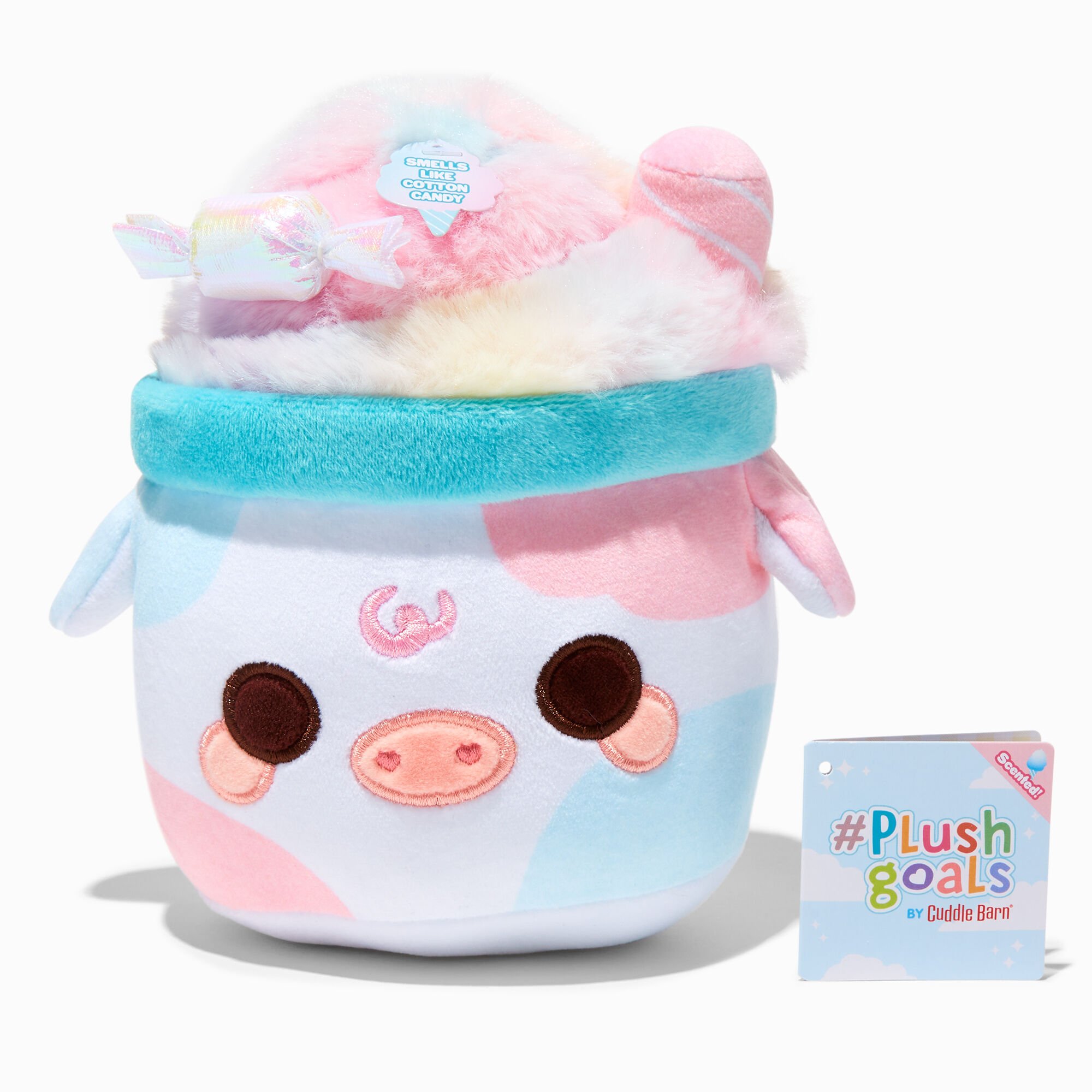 View Claires plush Goals By Cuddle Barn 7 Cotton Candy Mooshake Soft Toy information