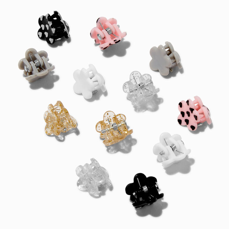 Claire&#39;s Club Flower Mini Hair Claws - 12 Pack,