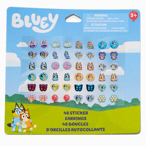Bluey Stick-On Earrings - 48 Pack,
