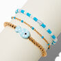 Blue Fish Beaded &amp; Adjustable Bracelet Set - 3 Pack,