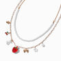 Cherry Berry Pearl Multi-Strand Necklace,