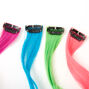 Claire&#39;s Club Neon Faux Hair Clip In Extensions - 4 Pack,