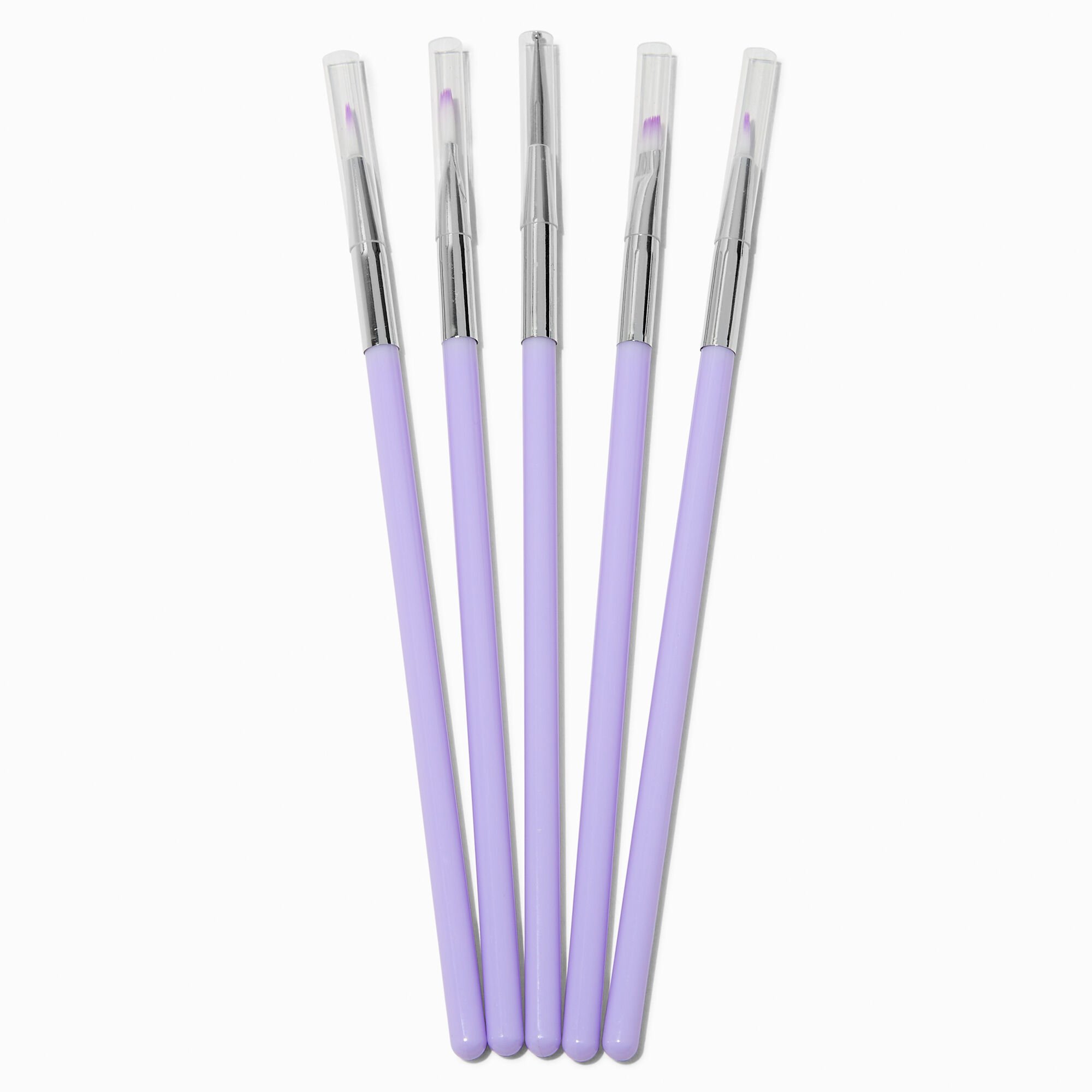 Pinceaux Nail Art violets — Lot de 5,