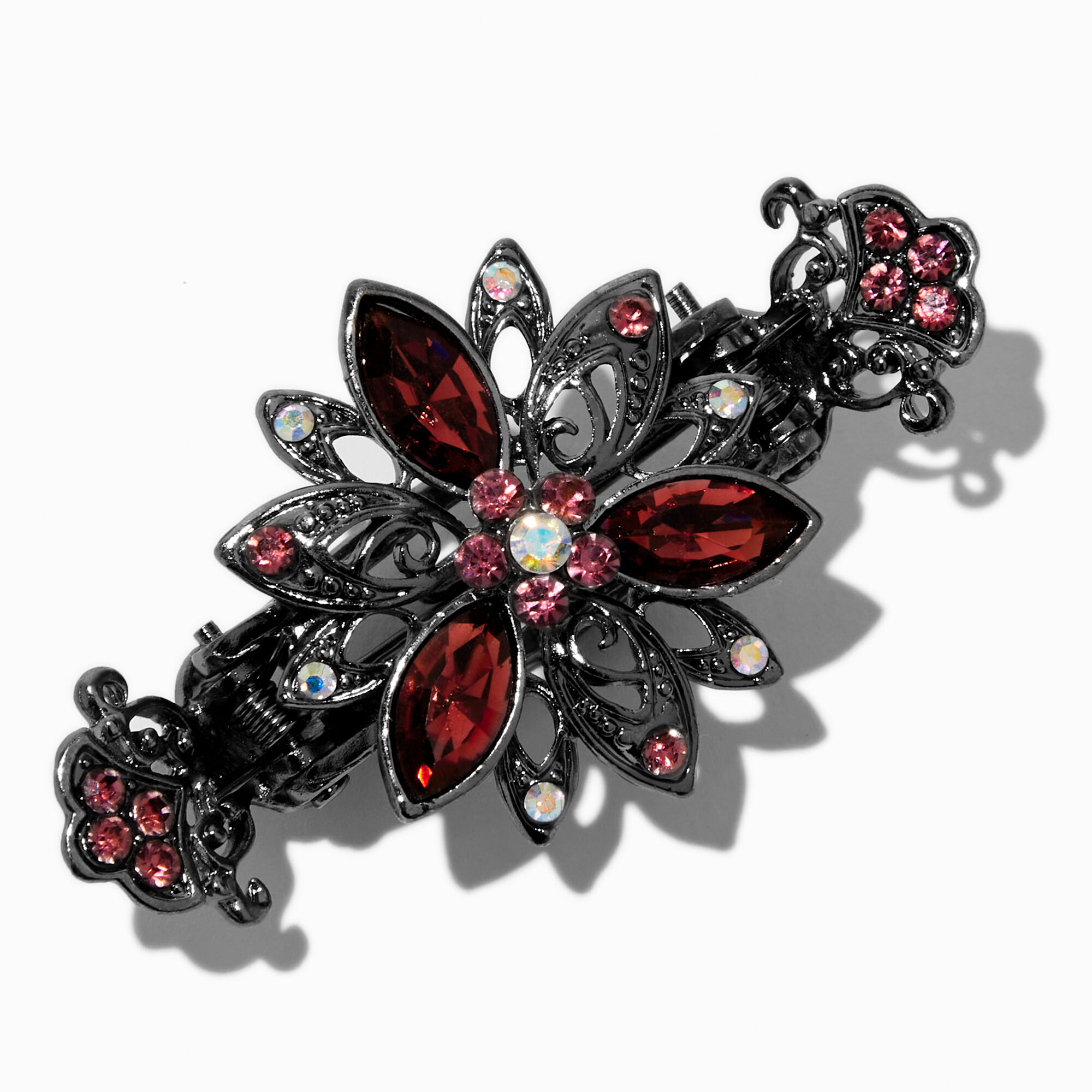 Purple Gemstone Hair Claw,