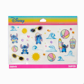 Disney Stitch Claire&#39;s Exclusive Summer Body Jewels &amp; Sticker Set - 36 Pack,