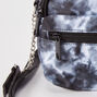 Black &amp; White Tie Dye Mini Backpack Crossbody Bag,