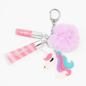 Lilac Unicorn Lip Gloss Keychain,