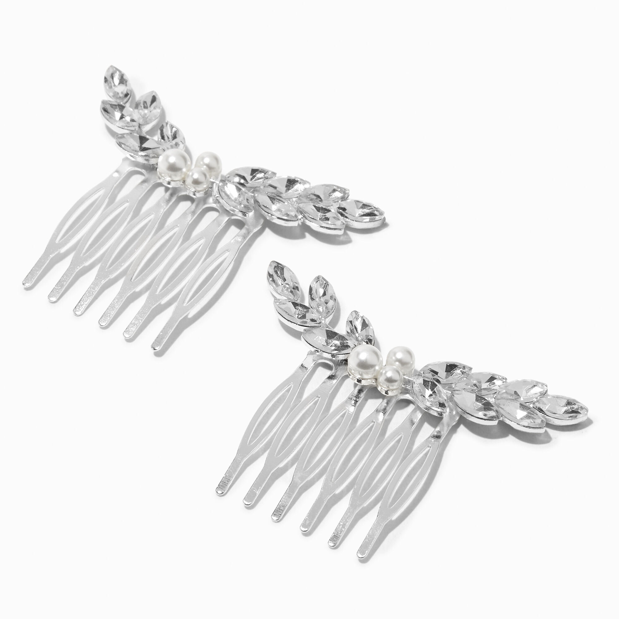 Pearl and crystal hair cheap comb