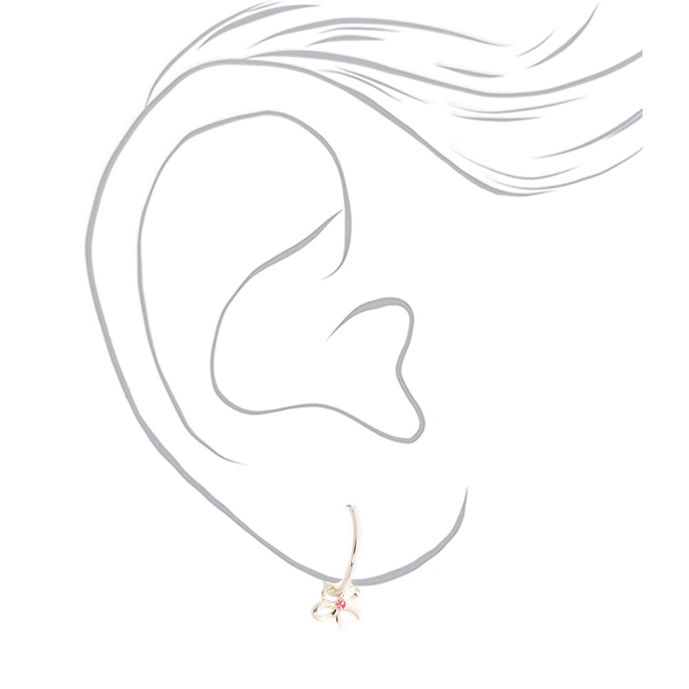 Silver 15MM Dainty Hoop Earrings - 3 Pack,