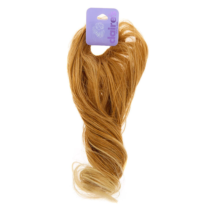 Long Curly Faux Hair Bobble Blonde