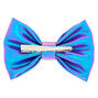 Mini Metallic Mermaid Hair Bow Clip - Lilac,