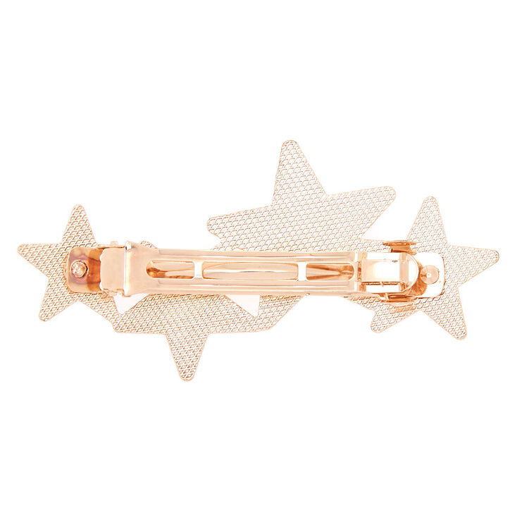 Rose Gold Glitter Star Hair Barrette,