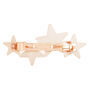Rose Gold Glitter Star Hair Barrette,