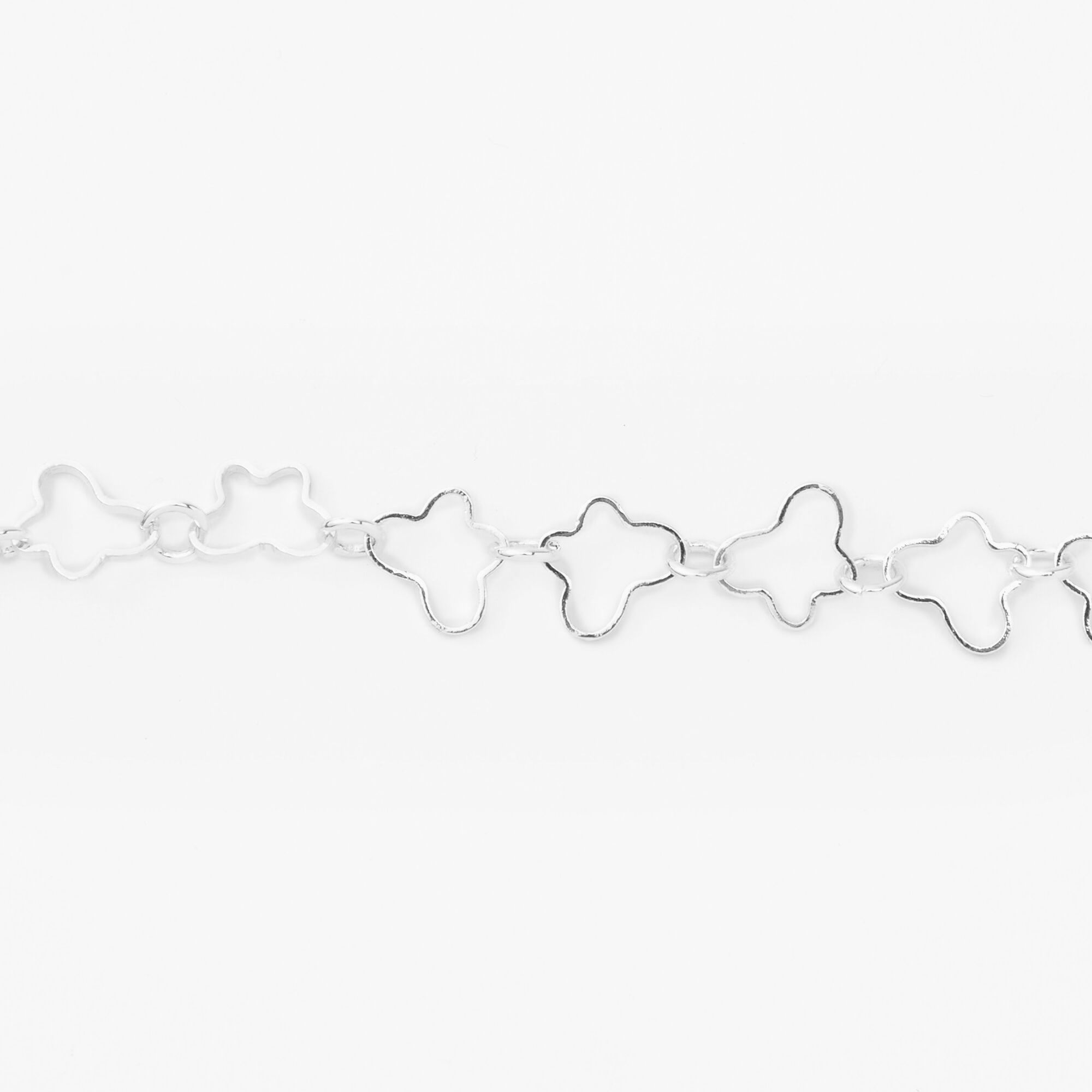 Silver Butterfly Outline Chain Bracelet,