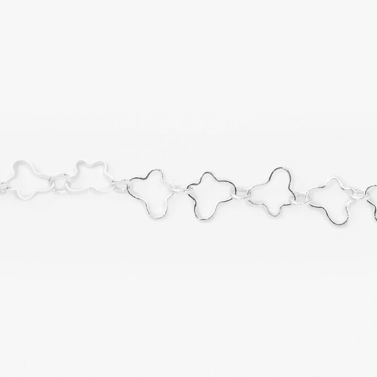Silver Butterfly Outline Chain Bracelet,