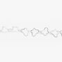 Silver Butterfly Outline Chain Bracelet,