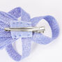 Embellished Teardrop Fascinator Hair Clip - Dusty Blue,
