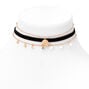 Gold &amp; Black Lion Cord &amp; Chain Choker Necklaces - 3 Pack,