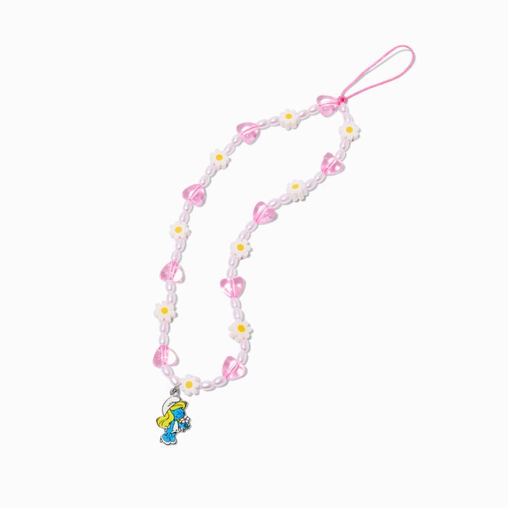 The Smurfs&trade; Claire&#39;s Exclusive Beaded Phone Wrist Strap,