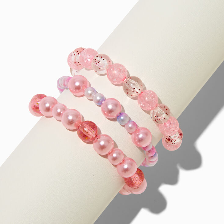Claire&#39;s Club Starry Beaded Stretch Bracelets - 3 Pack,