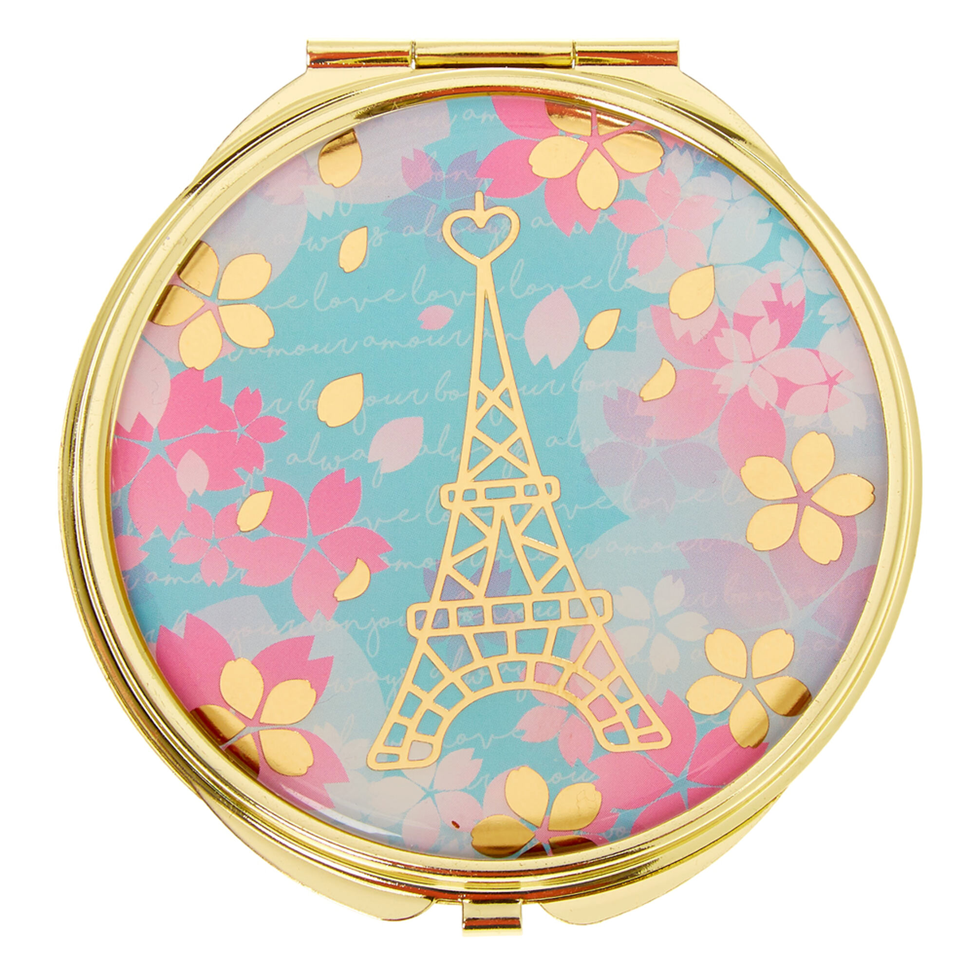 Eiffel Tower Floral Compact Mirror | Claire's
