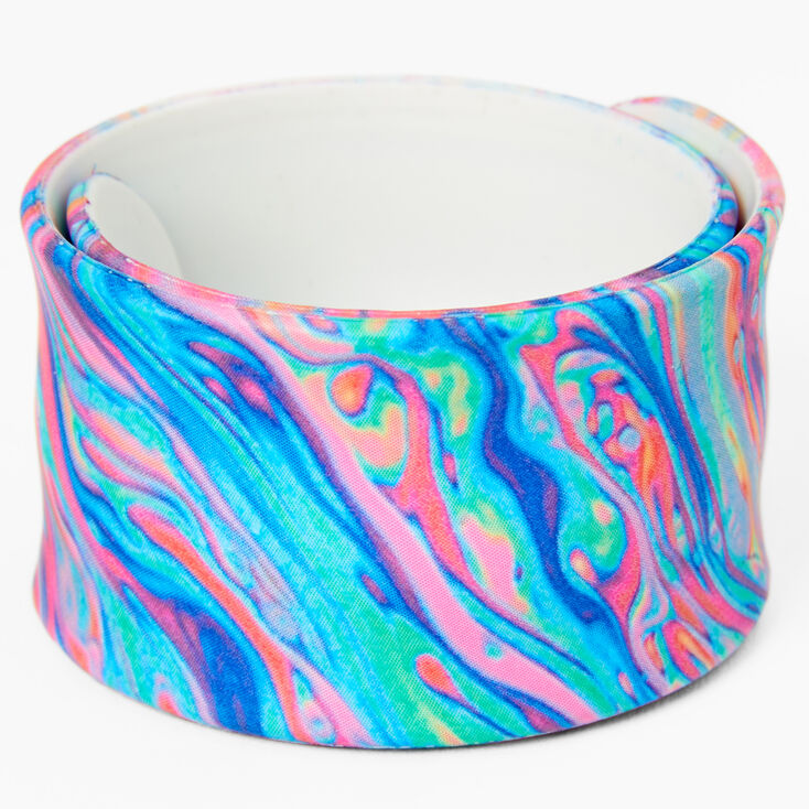 Rainbow Swirl Slap Bracelet,