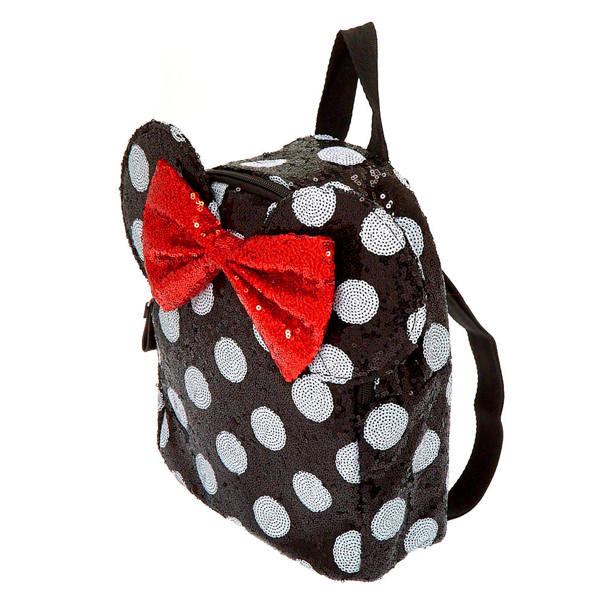 Disney© Minnie Mouse Sequined Polka Dot Backpack - Black ...