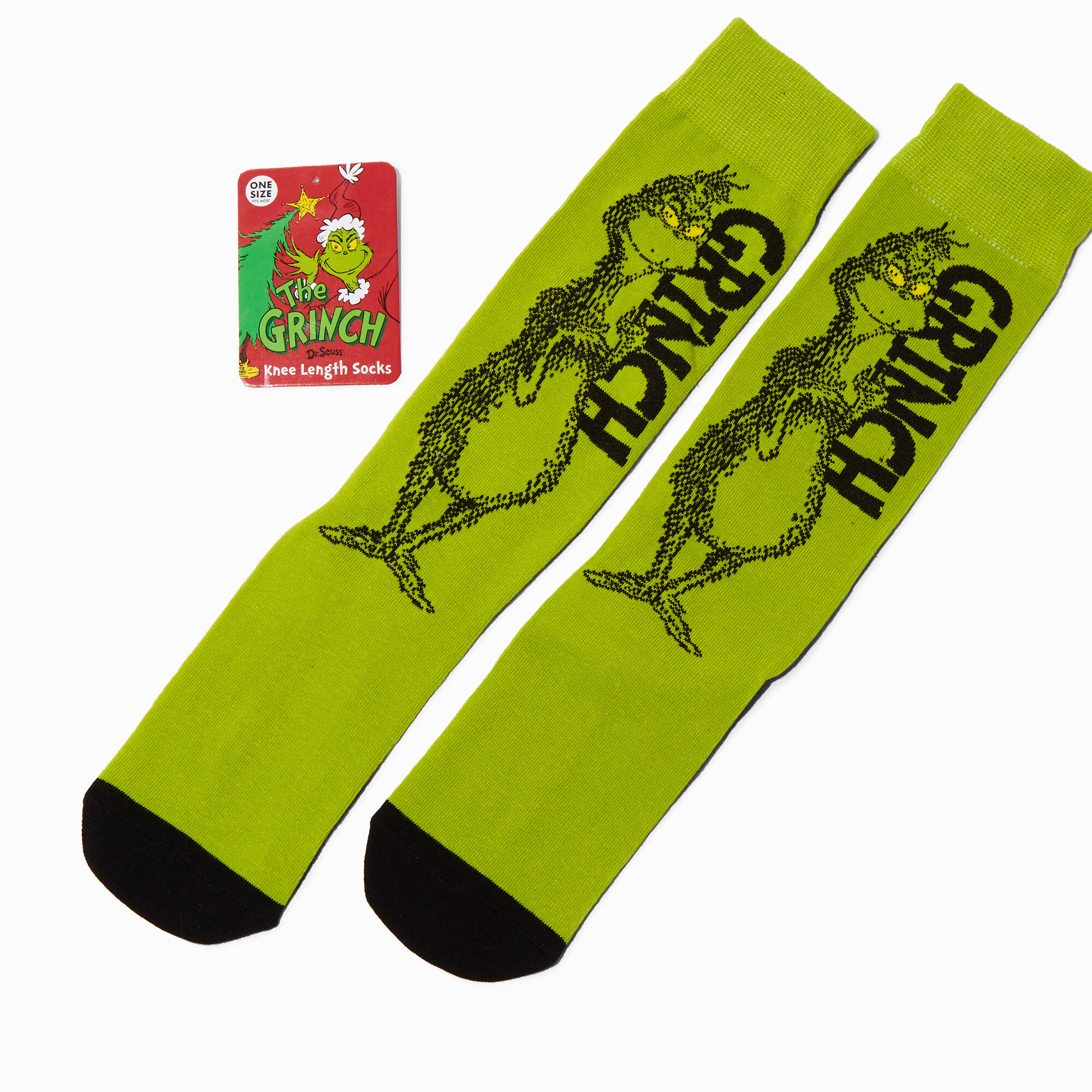 View Claires Dr Seuss The Grinch Knee High Socks information