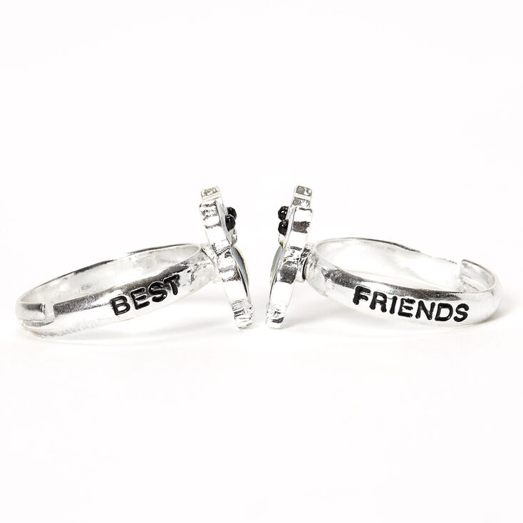 Silver Best Friends Owl Mood Rings - 2 Pack,