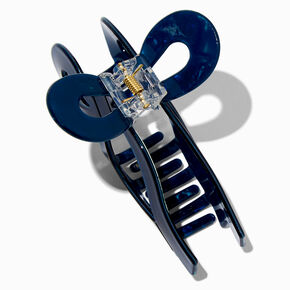 Navy Blue Bow Hair Claw,