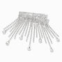 Silver Fringe Hair Barrette,