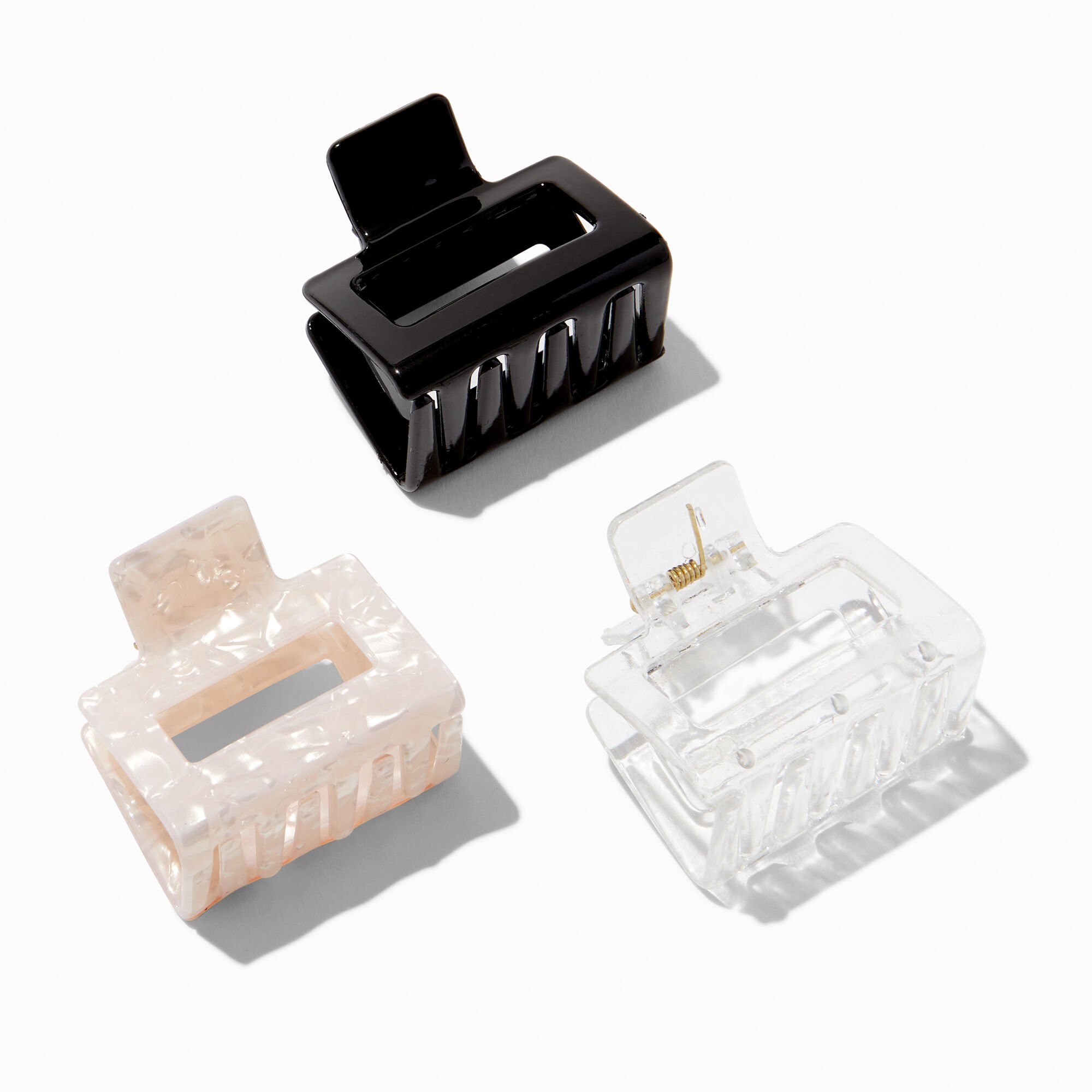 Basic Square Hair Claws - 3 Pack,
