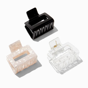 Basic Square Hair Claws - 3 Pack,