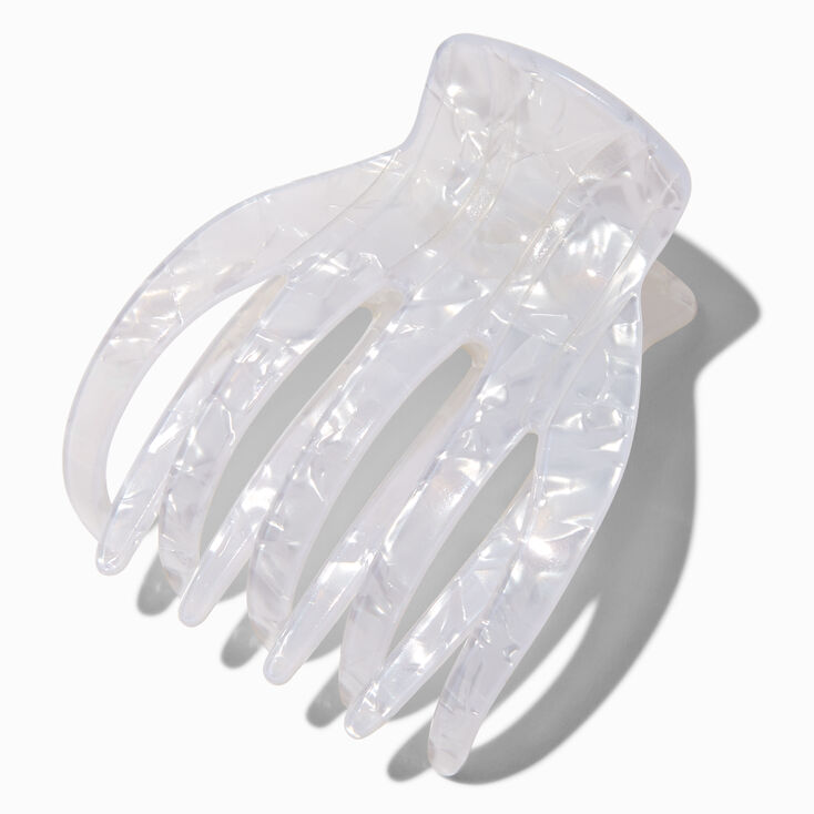 White Yoga Hair Claw,